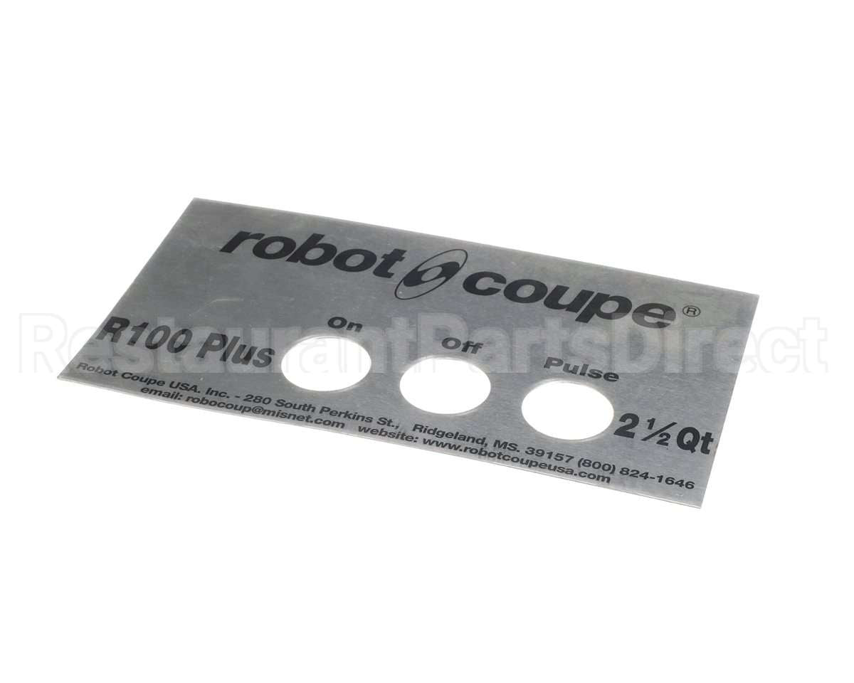 407677 Robot Coupe Front Plate R100 Plus V2