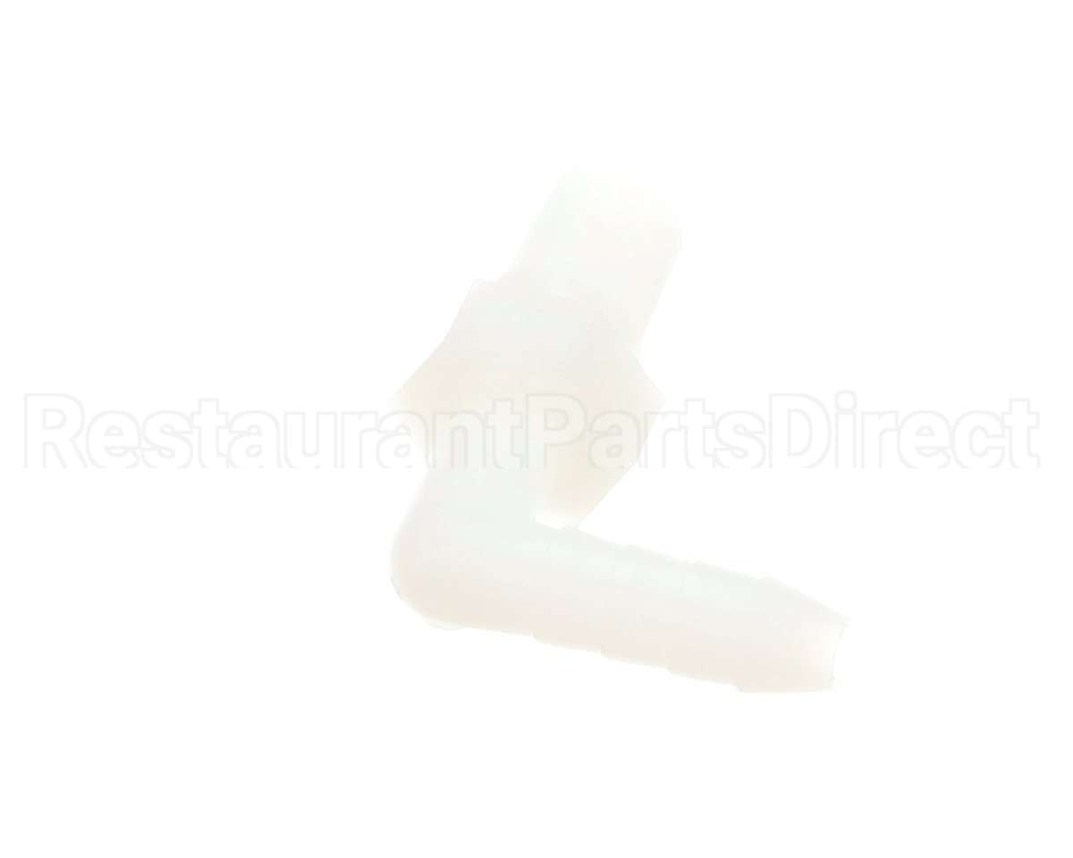 40880 Giles Fitting, 1/4 Barbed, 90-El, Nyl, 1/4 Npt