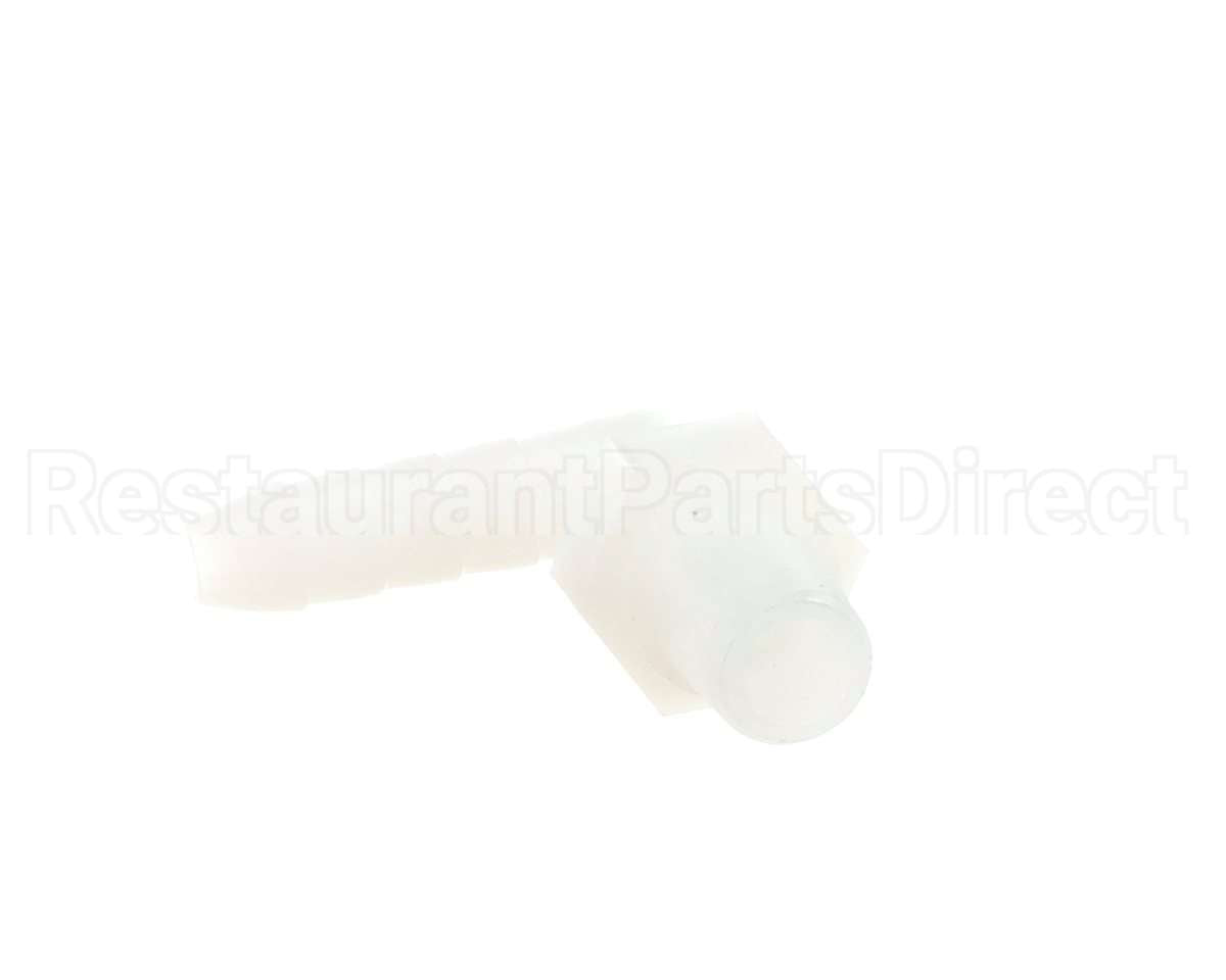 40880 Giles Fitting, 1/4 Barbed, 90-El, Nyl, 1/4 Npt