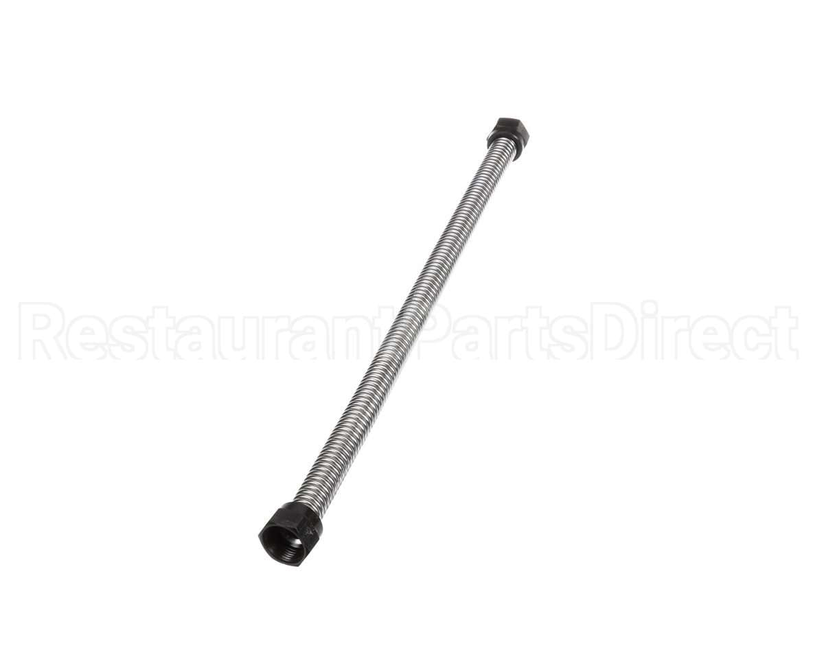 40907 Giles Corrugated Hose, 18-In, Ss, W/Nuts