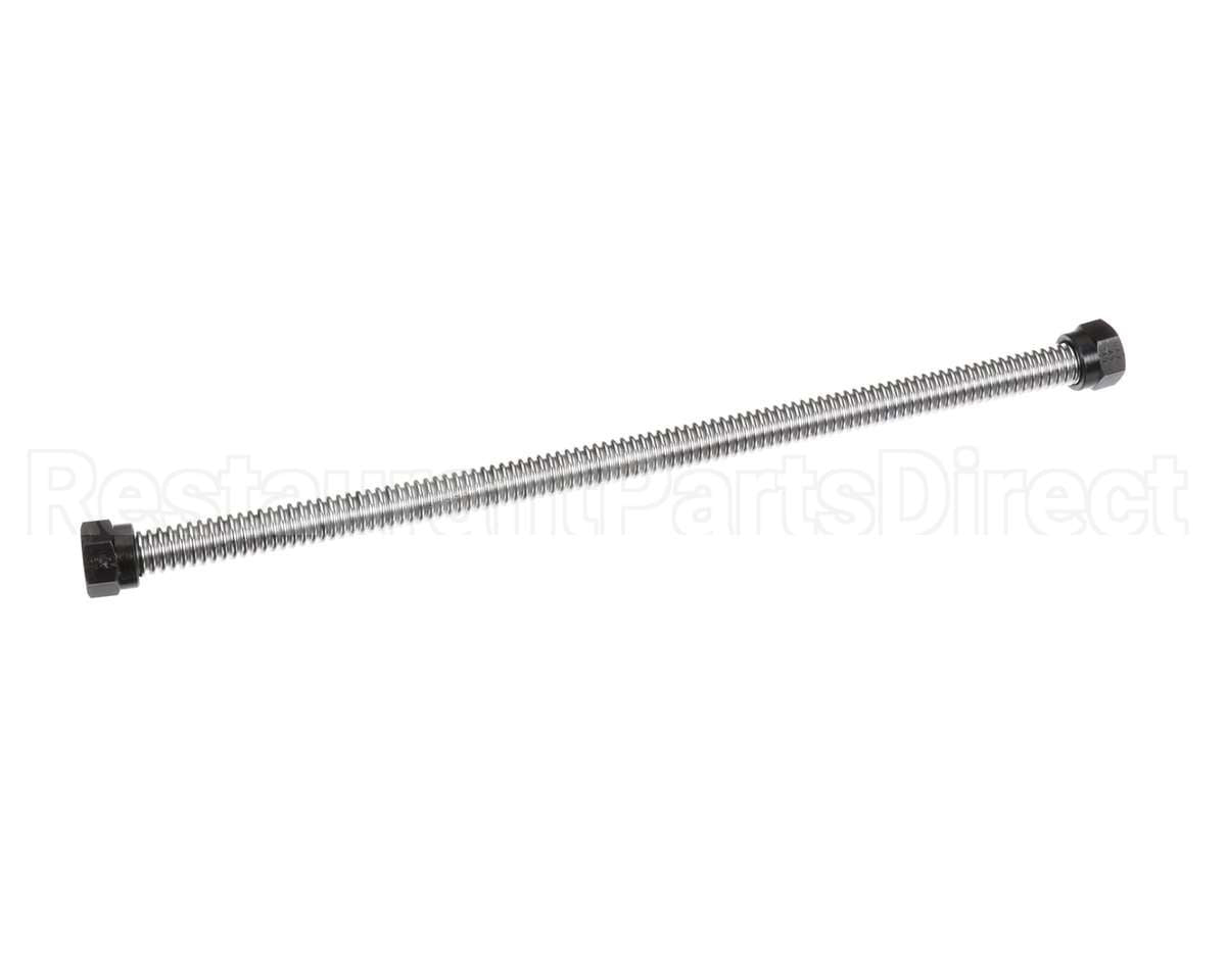 40907 Giles Corrugated Hose, 18-In, Ss, W/Nuts