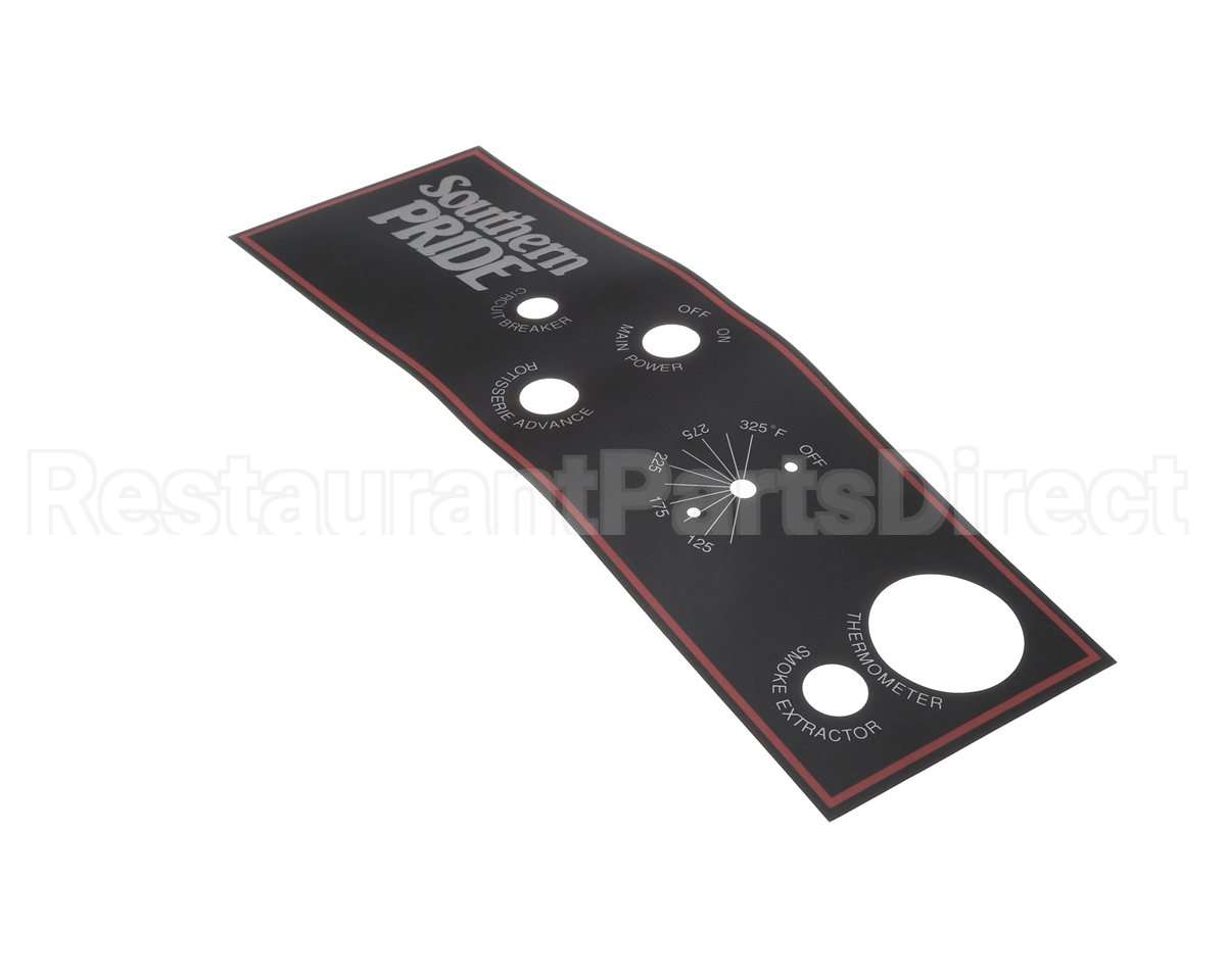 415020 Southern Pride Control Panel Overlay