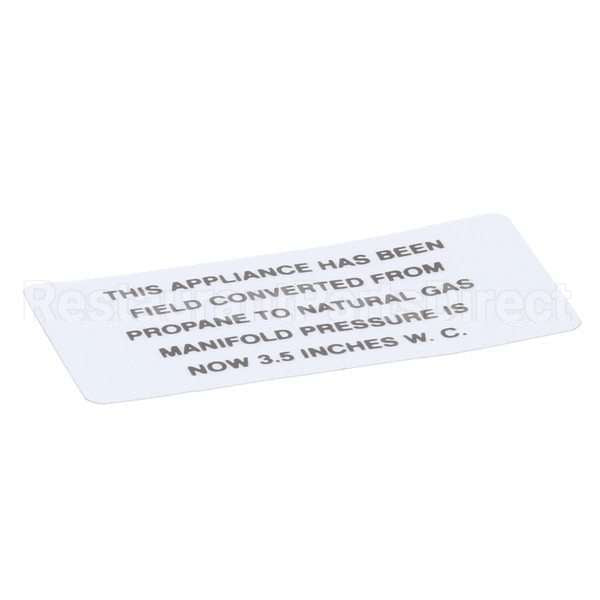 421727-00002 Compatible Hobart Plate, Propane To Natura L Gas