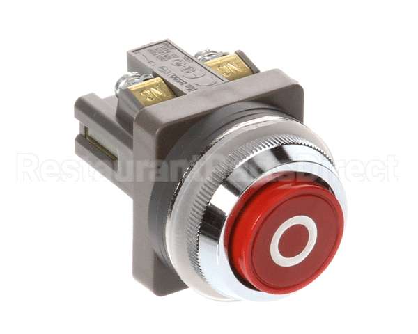 42MC-Y74 Biro Stp Btn, Red W/Ext Hd,Std Ring