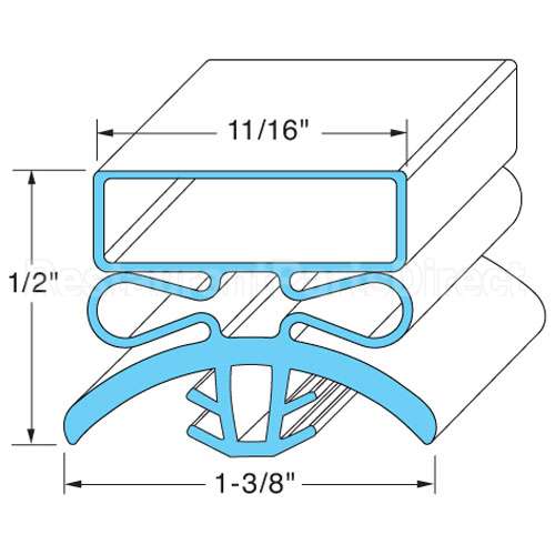 433623 Compatible Traulsen Gasket