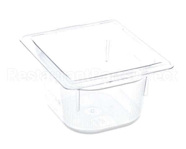 43581 Silver King Pan 1/6 Size 4 In Deep Plastic