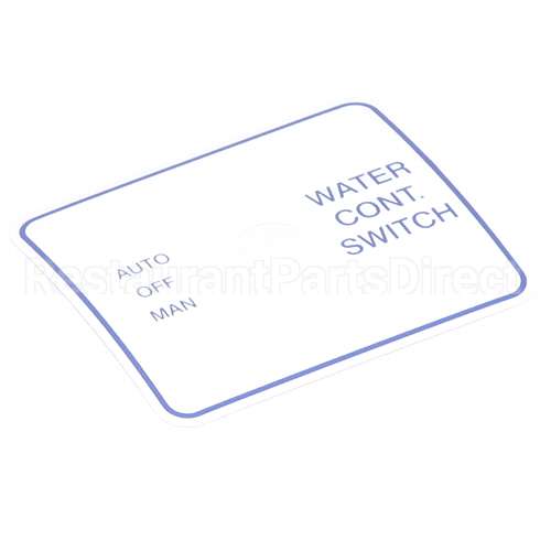 44030 Compatible Henny Penny Decal, Water Control, Hcw, Kfc