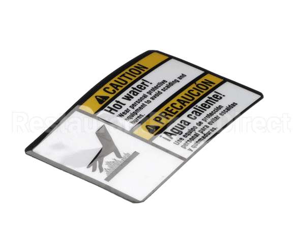 45164 Power Soak Systems Label Caution Hot Water