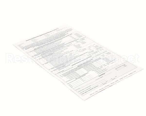 4603181 Garland Preventive Maintenance/ Certif