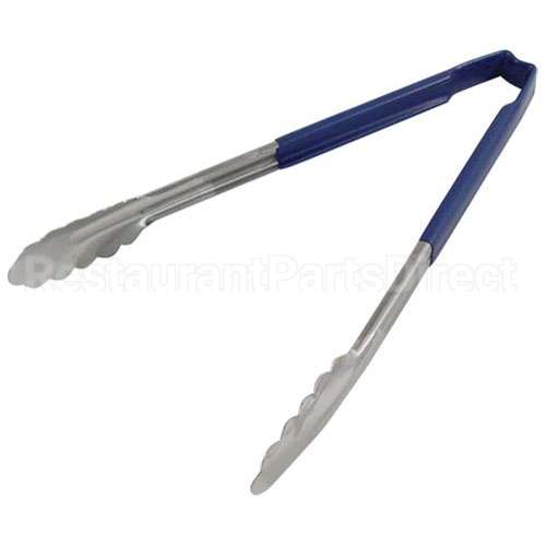 4781230 Compatible Vollrath Tong Blue/Ss 12 In Scallop Grip