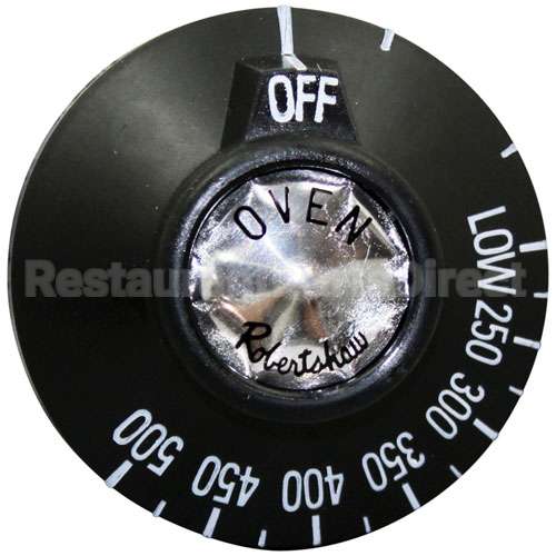 499678-1 Vulcan Oven Black Knob