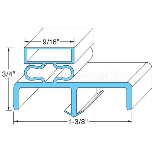 50596901 Compatible Victory Door Gasket 23 1/2" X 28 1/4"