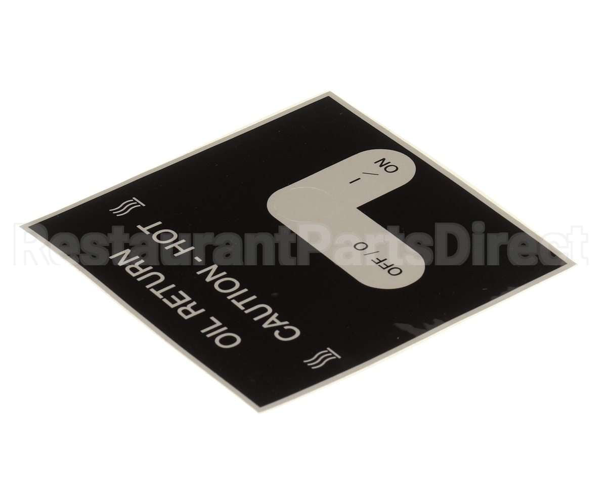 50787 Henny Penny Label - Oil Return