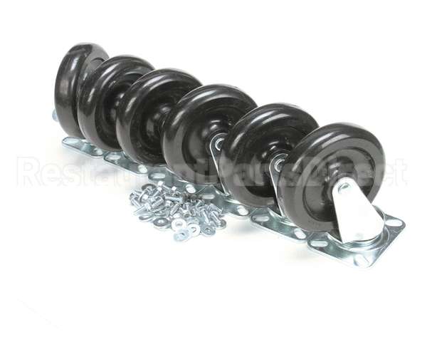 57785 Perlick Caster Kit, Set Of 6, 6 1/8
