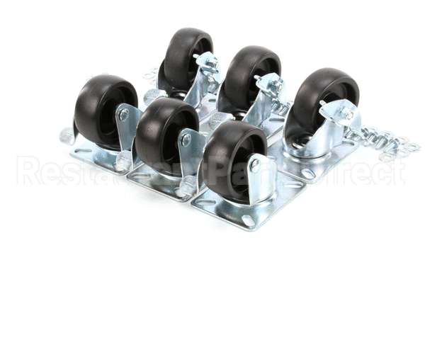 57787 Perlick Caster Kit, Set Of 6, 3.75