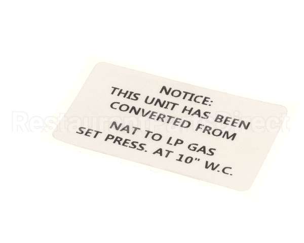 57865 Blodgett Label,Conversion Nat->Lp