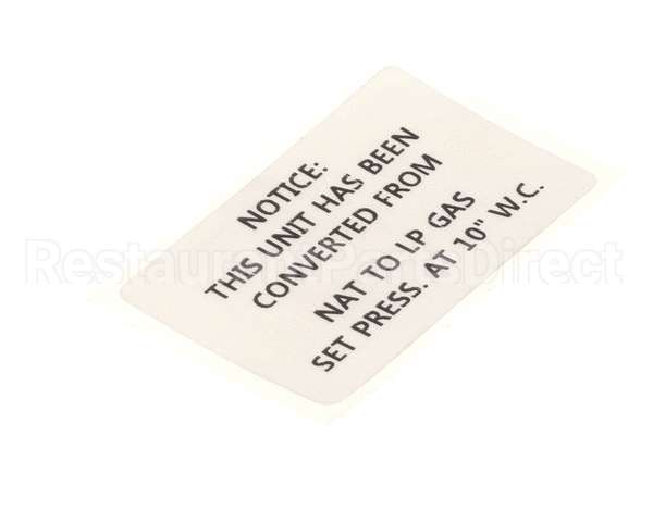57865 Blodgett Label,Conversion Nat->Lp