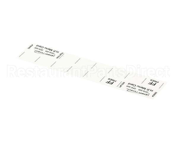 59565 Henny Penny Menu Card - Hp Gm