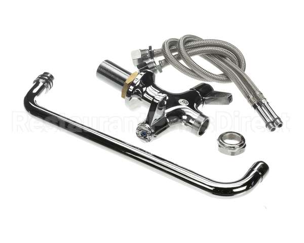 5F-2SLX12 T&S Brass Faucet Deck Mount Single Hole Base 18