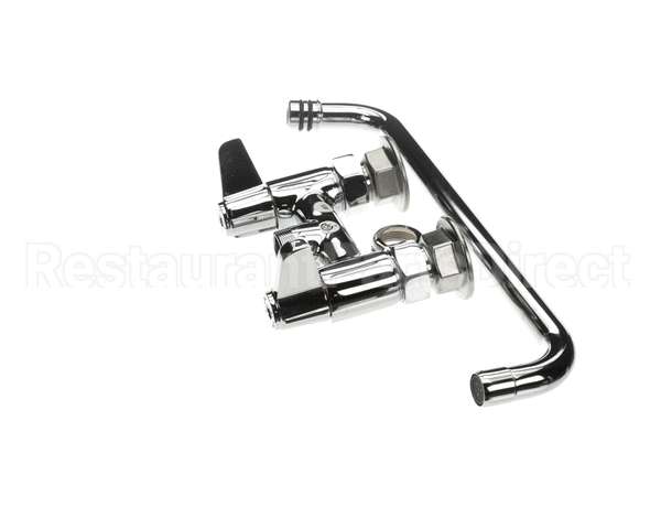 5F-4DLX12 T&S Brass Faucet Deck Mount 4 Centers 12 Swing