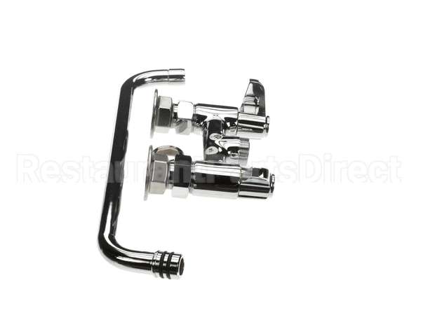 5F-4DLX12 T&S Brass Faucet Deck Mount 4 Centers 12 Swing