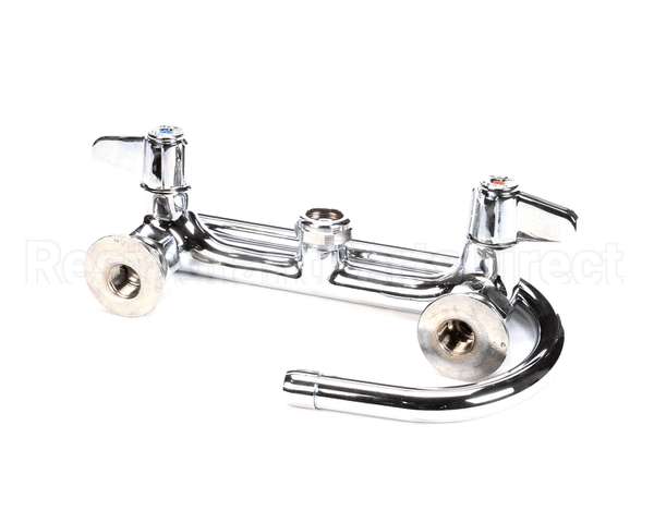 5F-8WLX05 T&S Brass Faucet Wall Mount 8 Centers 512 Swi