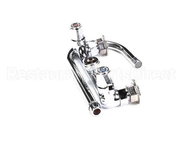 5F-8WLX05 T&S Brass Faucet Wall Mount 8 Centers 512 Swi