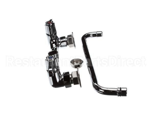 5F-8WLX12 T&S Brass Faucet, Wall Mount, 8 Centers, 12 Swing