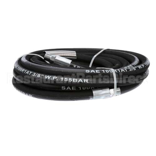 5HR-2HSE-35 T&S Brass 3/8 X 35' Equip Hose, Black, Medium Pres