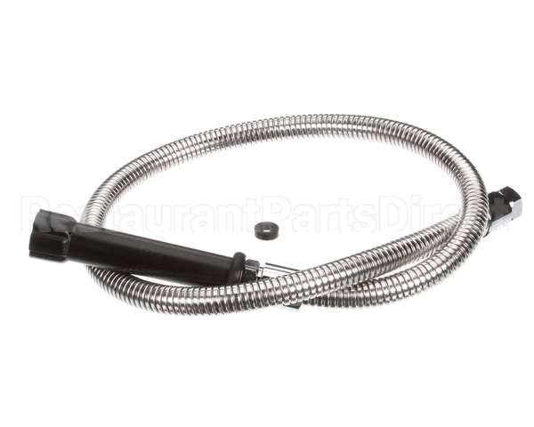 5HSE44 T&S Brass Hose, 44 Flex Stainless Steel, Black Han