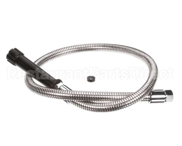 5HSE44 T&S Brass Hose, 44 Flex Stainless Steel, Black Han