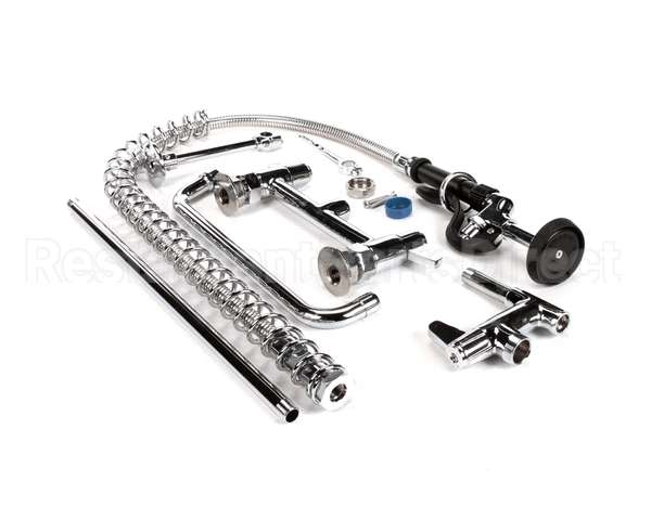 5PR-8D12 T&S Brass Pre-Rinse Unit, 8 Deck Mount, Add-On Fau