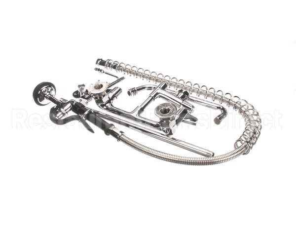 5PR-8W10 T&S Brass Pre-Rinse, Wall Mount Base, 8 Centers, 6