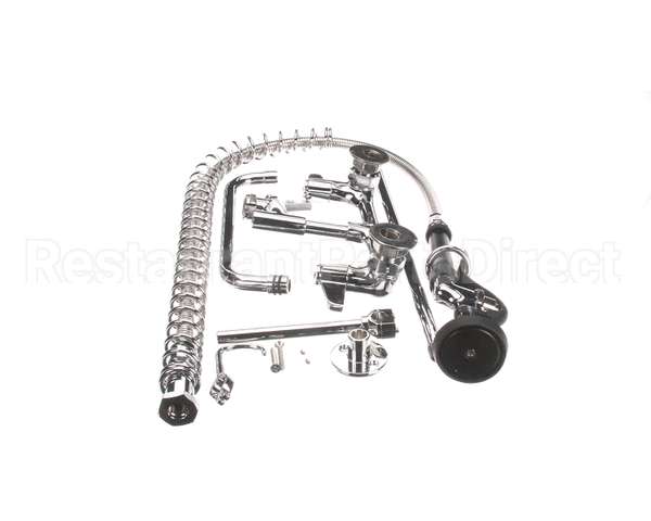 5PR-8W10 T&S Brass Pre-Rinse, Wall Mount Base, 8 Centers, 6