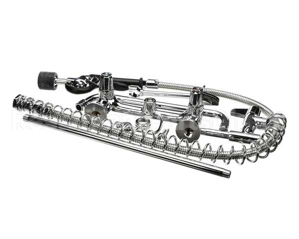 5PR-8W12-C T&S Brass Pre-Rinse Unit: 8 Wall Mount, Low-Flow S