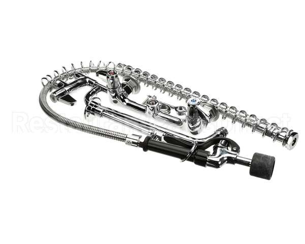 5PR-8W12-C T&S Brass Pre-Rinse Unit: 8 Wall Mount, Low-Flow S