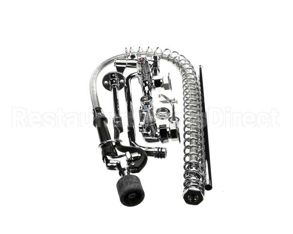 5PR-8W12-C T&S Brass Pre-Rinse Unit: 8 Wall Mount, Low-Flow S