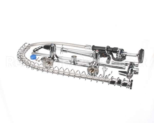 5PR-8W14 T&S Brass Pre-Rinse, Wall Mount Base, 8 Centers, 6