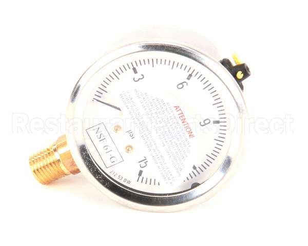 60163501 Pitco Gauge,Pres 0-15 Psi Pasta