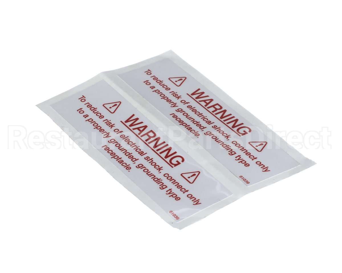 61039 Henny Penny Label-Electrical Warning