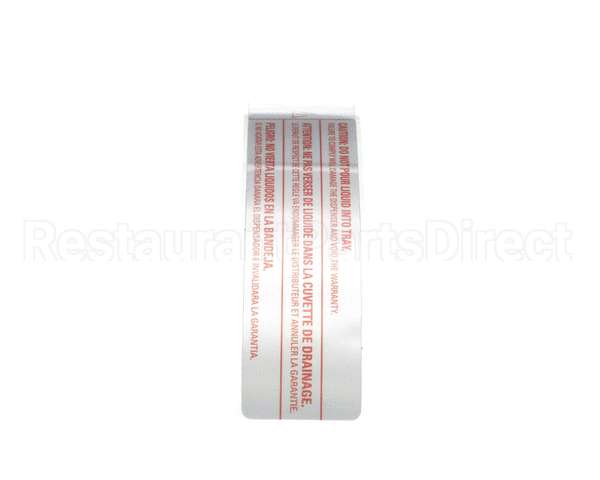 61848 Grindmaster Cecilware Decal, Front Caution