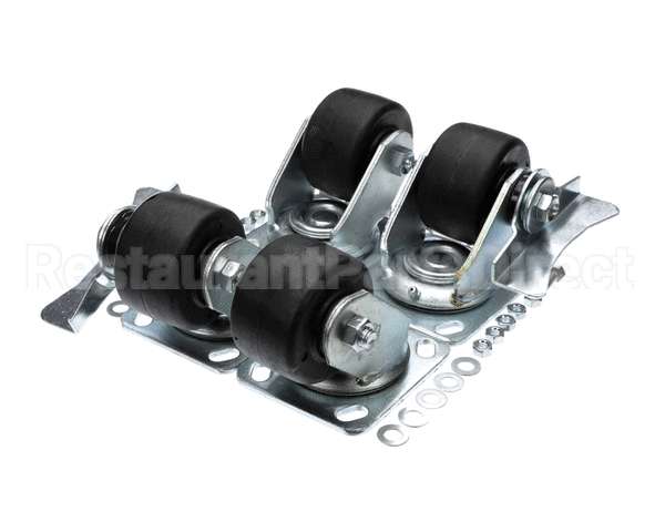 61C01-018D-01 Beverage Air Kit-Caster, 3" Plate, Lv/Mm/H