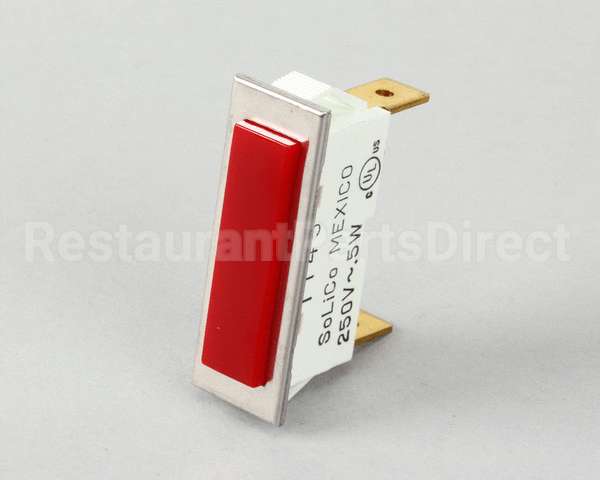 6504 Blodgett Light, Ind. 250V Red, Rect