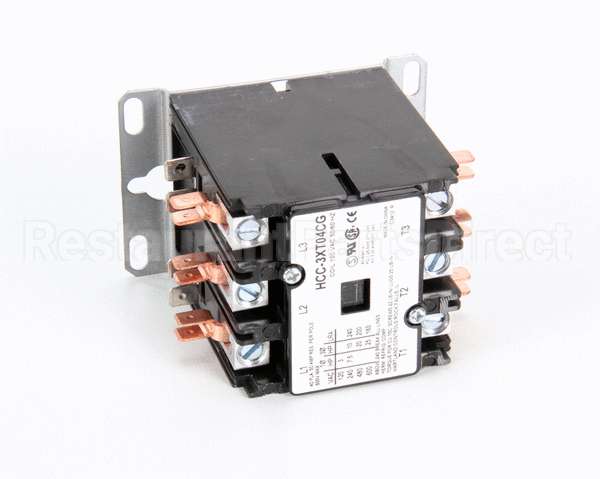 66-2013 Nu-Vu Contactor, 40 Amp, 3 Pole 120V