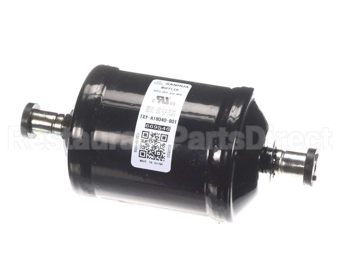 669546R Nortek Repl,Muffler,Disch,5.5"L,1/2"Ods