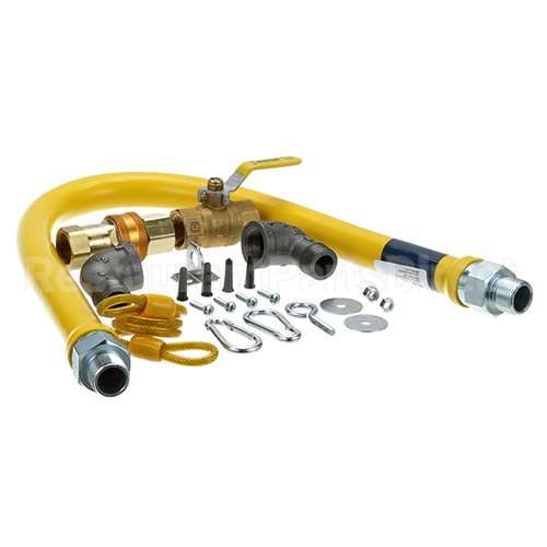 68005956 Compatible Dormont Mavrik Gas Hose Kit, 3/4" X 36"
