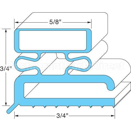 70-09999 Compatible Midwest Appliance Parts Door Gasket 36 1/2" X 80"