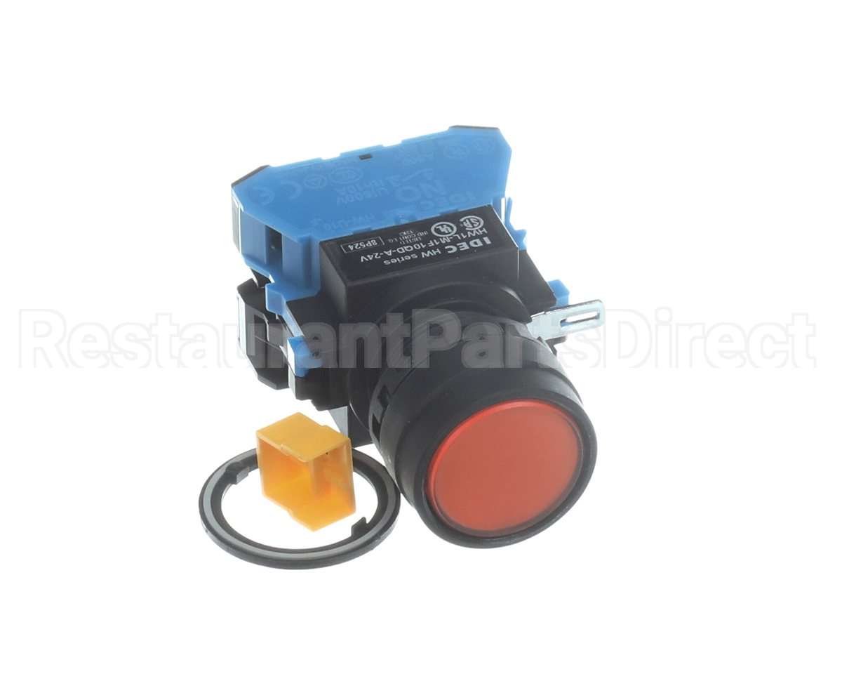 7002781 Antunes Push Button Flush Amber Illuminated