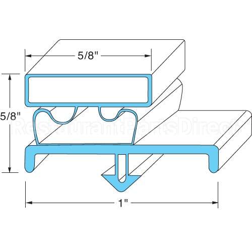 703-963D-02 Compatible Beverage Air Door Gasket