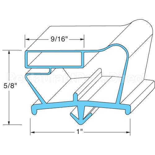 712-012D-04 Compatible Beverage Air Drawer Gasket 9" X 28 7/8"